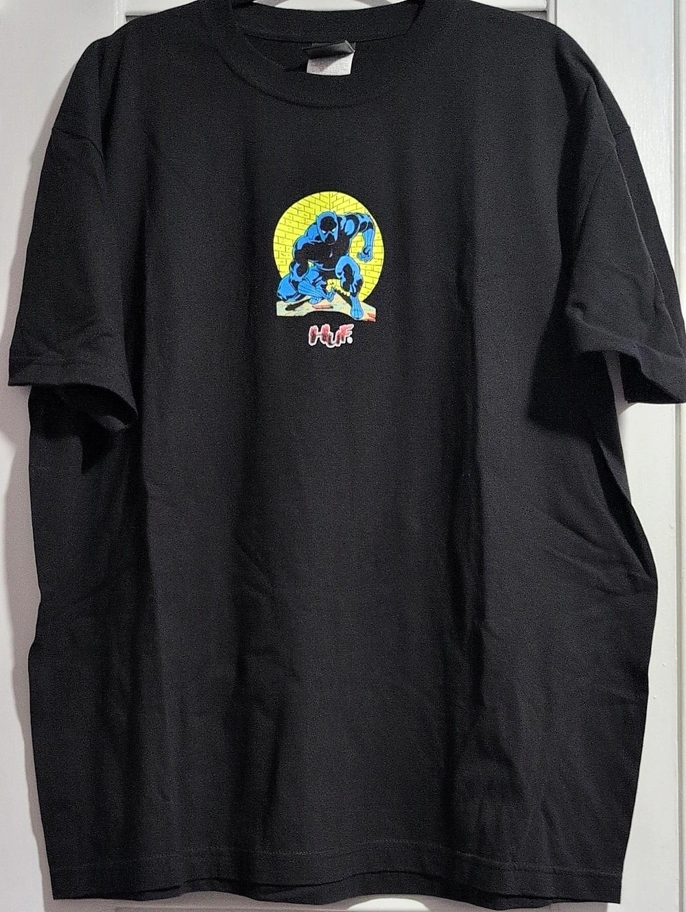 HUF x Marvel Black Panther Graphic Tee in Black, XL